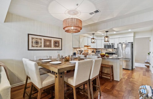 Bethany Beach Casa | Activities included up to $300 FREE PER WEEK!! NEW LISTING 2024! Beautifully decorated vacation townhome in North Bethany approximately 300 feet from the beach and nestled behind the dunes with a private boardwalk taking you out to the surf and sand!