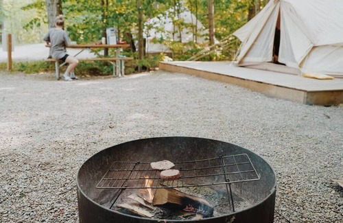 Miller Lake Casa | “Adobe” Luxury Glamping Tent | Tobermory Escape
