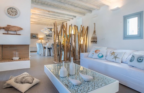 Chrissi Akti Villa | Aelia Master Villa con vistas al mar y piscina privada