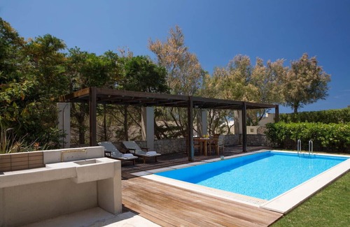 Agios Ioannis Villa | Aeriko-Anemos Beachfront Villa con impresionantes vistas y piscina privada.