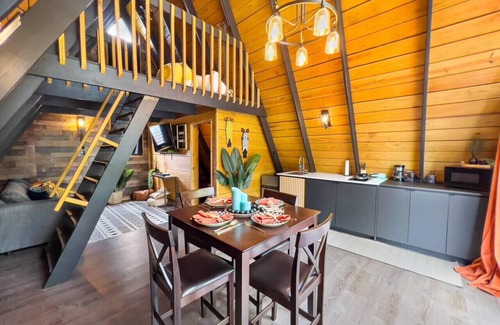 Palmarejo Cabina | Africa787 | A-Frame Wood House W/Pool @ Lajas