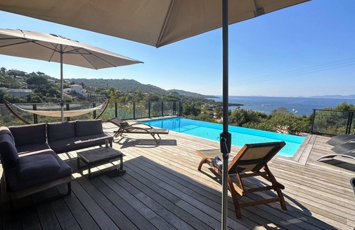 Portigliolo Villa | Villa con aire acondicionado - Piscina - Excepcional vista al mar - 200 m del mar
