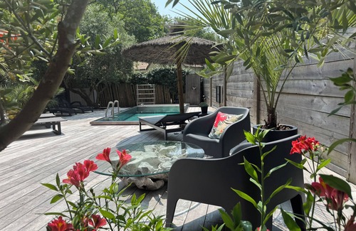 Biscarrosse Casa | villa con aire acondicionado con spa, golf biscarrosse, cerca del lago y la playa del océano