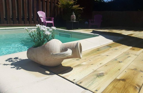 Biscarrosse Villa | PROMO a finales de agosto septiembre Casa de madera piscina climatizada spa internet bicicletas calma