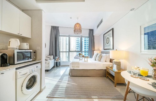 Dubai Marina Apartamento | Airstay - Chic Studio - Marina View - Dubai Marina - Monthly Offer Available