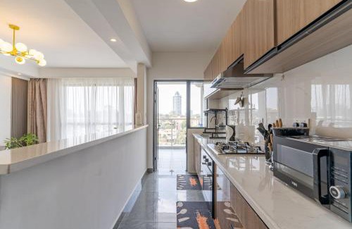 Westlands Apartamento | Airy Apartment with Gym, Stunning View in Westlands