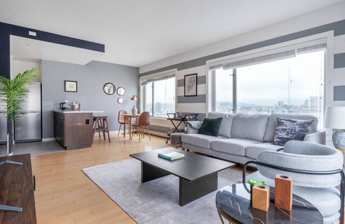 Lower Nob Hill Apartamento | Airy Nob Hill 1BR w/ Sauna + Gym, near Union Sq by Blueground