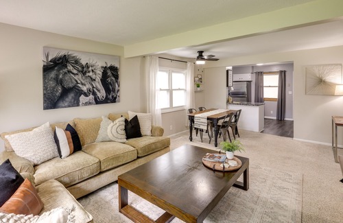 Akron Casa | Akron Getaway w/ Backyard Patio + Gas Grill!