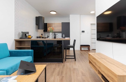 Muranow Apartamento | Al. Solidarności 60B| Studio for 4 Guests| Parking