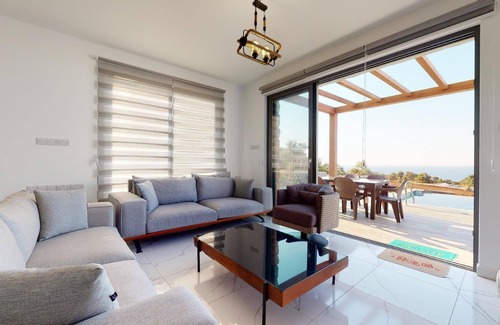 Frenaros Villa | Alagadi Turtle Beach Villa. Located in Northern Cyprus. Modern Villa