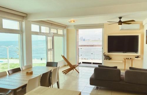 Boca del Rio Apartamento | Alberca privada, vista al mar, frente playa foro boca