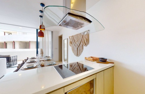 Zama Apartamento | Aldea Zama condo with rooftop pool, private balcony, & great location