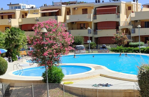 Lido Apartamento | Alghero Lido frente a la playa casa con piscina