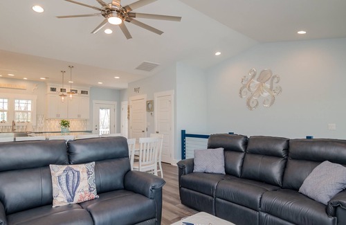 Yaupon Beach Casa | All Decked Out: Spectacular Home with Pool, Elevator, Ample Outdoor Living Space