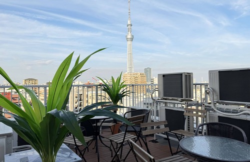 Sumida Apartamento | All rooms Skytree view/Near Skytree, Ryokoku, Asakusa/private rooftop balcony