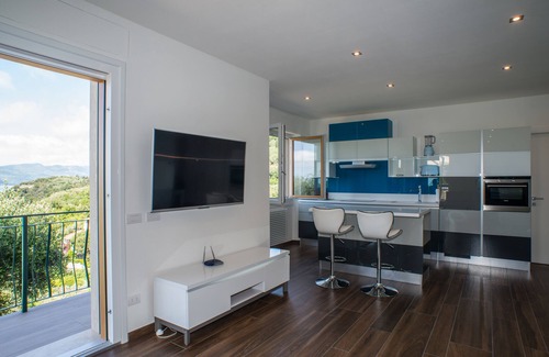 Fiascherino Apartamento | Apartamento de lujo en Fiascherino con terraza de 50m2 y vistas al mar