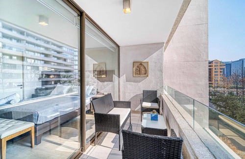 Apoquindo Apartamento | Alma Studio - Wifi, Estacionamiento & Mall