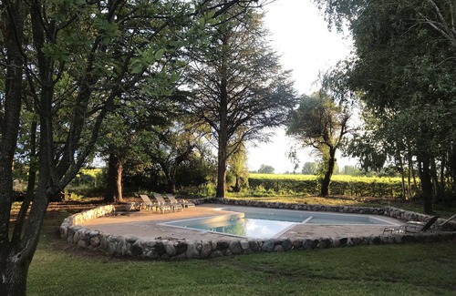 San Carlos Department Cabaña | Altamira Lodge una casa rural rodeada de viñedos.