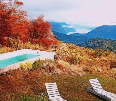 Lanin National Park Chalet De Esquí | Alucinante Casa en Montaña con Pileta, Jacuzzi y Vista a San Martín de los Andes