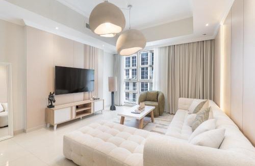 Downtown Dubai Apartamento | Amal أمل Cozy City Apt 3BD with balconies, 1 min walk to Dubai Mall- Dar Samita Holiday Homes