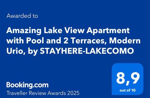 Calozzo Apartamento | Amazing Lake View Apartment with Pool and 2 Terraces, Modern Urio, by STAYHERE-LAKECOMO
