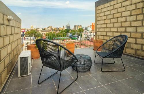 Downtown Guadalajara Apartamento | Amazing View Loft w Gym Coworking 2 BD 403