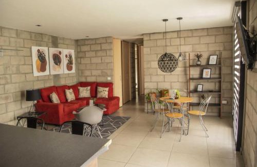 Downtown Guadalajara Apartamento | Amazing View Loft wGym Coworking 2 BD Tribu Colon 301