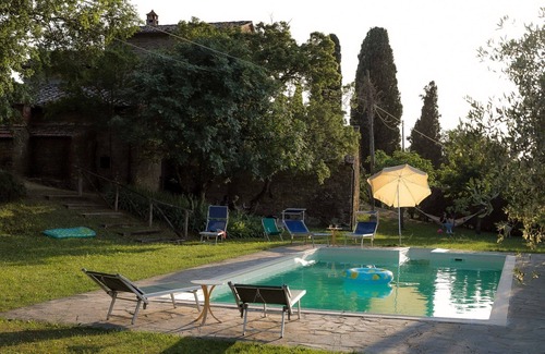 Pieve al Bagnoro Villa | Antigua casa de piedra con jardín privado y piscina. Entre Castiglion Fiorentino y Arezzo.