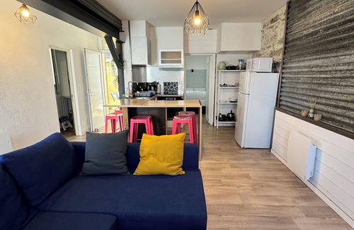 La Bernerie-en-Retz Apartamento | Apart 50m² 5 pers 2 habitaciones Centro-Estación-Playa a pie
