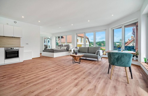 Feldberger Seenlandschaft Apartamento | Apartamento 'An Der Alten Bäckerei' con vistas al lago, jardín privado y Wi-Fi