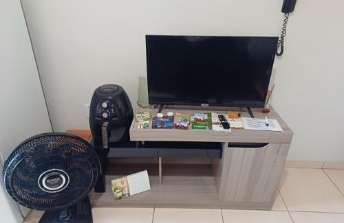 Santo Angelo Apartamento | Apart próximo a Unimed, Catedral e HSA de 2 quartos com AR, mini-Academia e garagem no Centro-sul