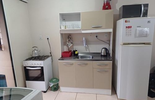 Santo Angelo Apartamento | Apart próximo a Unimed, Catedral e HSA de 2 quartos com AR, mini-Academia e garagem no Centro-sul