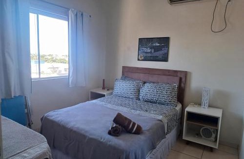 Santo Angelo Apartamento | Apart próximo a Unimed, Catedral e HSA de 2 quartos com 2 AR, mini-Academia e garagem no Centro-sul