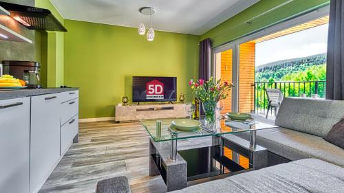 Swieradow-Zdroj Apartamento | Apartament 18 Resort Izerski obok Sky Walk z ogólnodostępną sauną - 5D Apartments