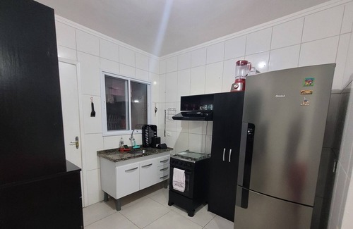 Jardim Neptunia Apartamento | Apartamento Térreo com Churrasqueira e Rede a 300m da Praia