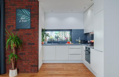 Kielce Apartamento | Apartament Green Plant - 1 lub 2 oddzielne sypialnie, taras 30m2, garaż podziemny, FV vat, Targi, klima, dostęp 24h