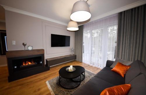 Cedzyna Apartamento | Apartament Leśny No 63 nad Zalewem z KOMINKIEM , GARAŻ w cenie