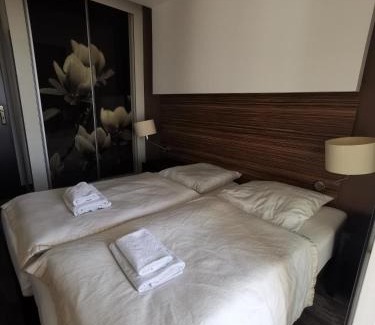 Dzielnica Uzdrowiskowa Apartamento | Apartament prywatny salon z aneksem kuchennym, sypialnią w hotelu DIVA