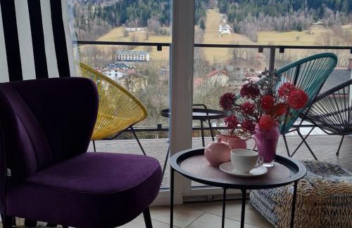 Szczyrk Apartamento | Apartament Sun House 60 SAUNA KOMINEK i widok na SKRZYCZNE