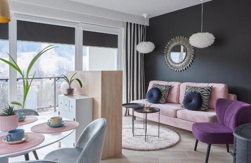 Szczyrk Apartamento | Apartament Sun House 60 SAUNA KOMINEK i widok na SKRZYCZNE
