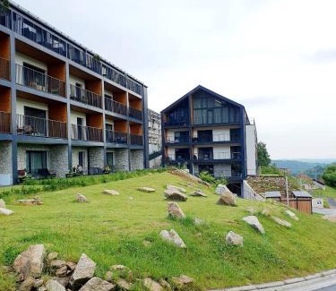 Swieradow-Zdroj Apartamento | Apartament Szyszka Izerski Resort - strefa z sauną