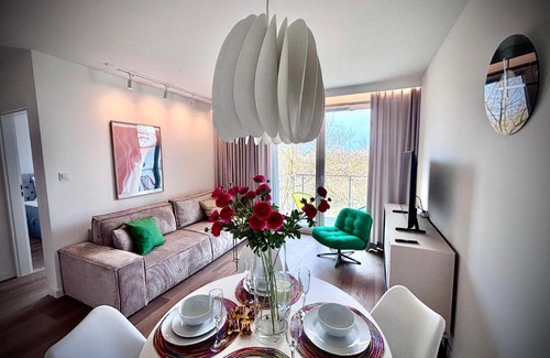 Osiedle Grunwaldzkie Apartamento | Apartament WHITE GLOVE deluxe Abstrakcja PARKING free