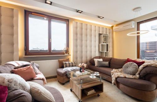 Krzyki Apartamento | Apartament z tarasem 120m2, klimatyzacja, parking w garażu
