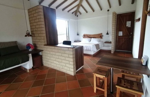Villa de Leyva Cabaña | Apartamento loft, en zona campestre de Villa de Leyva, entorno de naturaleza