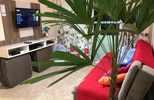 Canto do Forte Apartamento | Apartamento no Canto do Forte, Luxuoso e Confortável, 2 Suítes, Varanda Gourmet