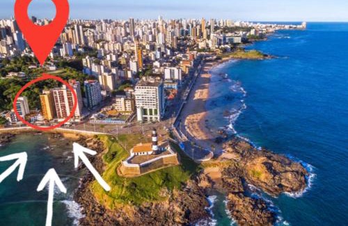 Barra Apartamento | Apartamento Vista Farol da Barra com 2 Quartos