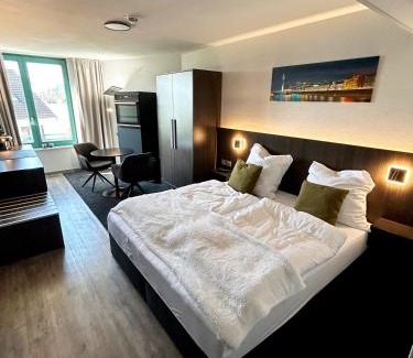 Stadtbezirk 3 Apartamento | Aparthotel in Düsseldorf am Medienhafen mit Küche