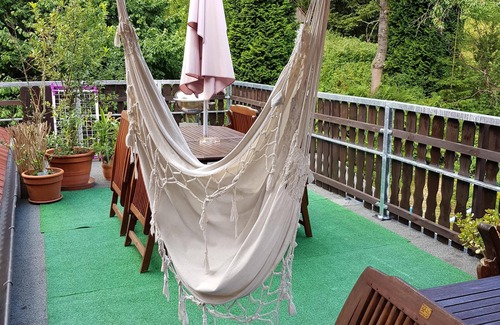 Fehrenbach Apartamento | Apartamento "ILSE" 2 Schlafzi. 4P, balcón, puerta de sauna. bosque