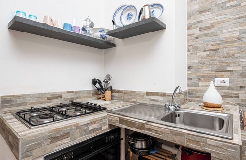 Santa Teresa di Gallura Apartamento | Apartamento "Valentina" con vistas al mar, balcón privado, Wi-Fi y patio privado