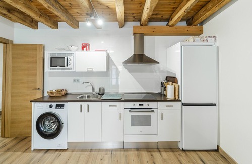 San Martin de Rubiales Apartamento | Apartamento 'Tierra' con jardín compartido, balcón y Wi-Fi